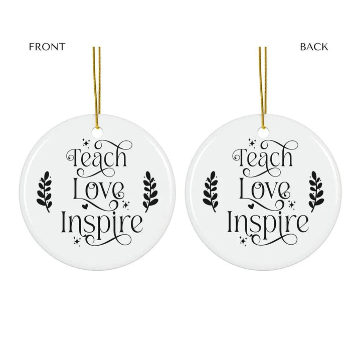 Custom Teacher Christmas Ornament - ARTFULANE