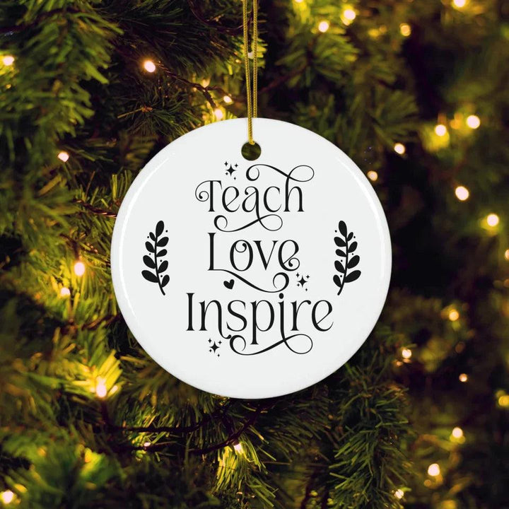 Custom Teacher Christmas Ornament - ARTFULANE