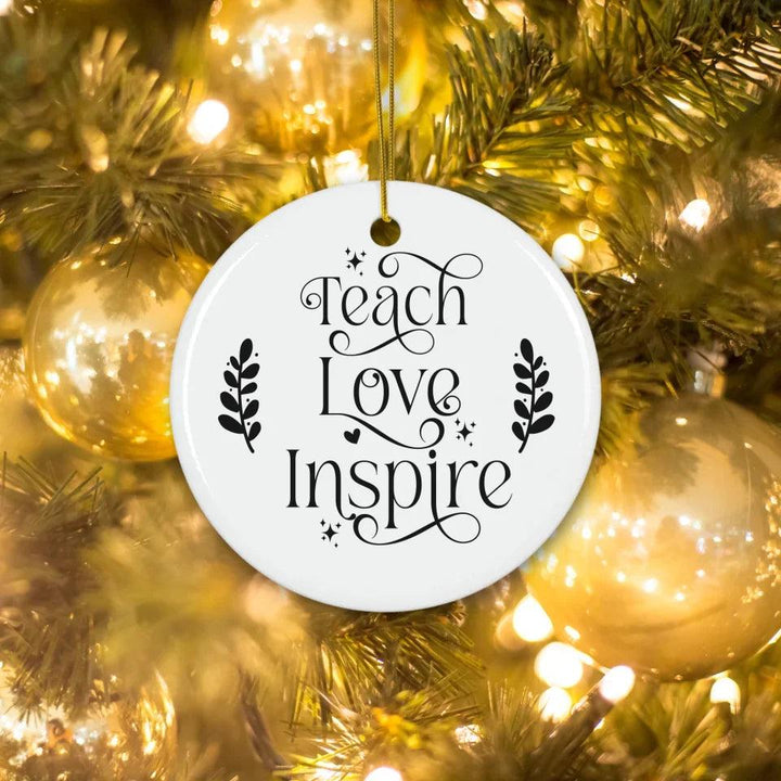 Custom Teacher Christmas Ornament - ARTFULANE