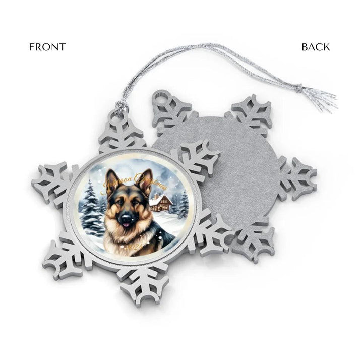 Custom Watercolor Dog Christmas Ornament - ARTFULANE