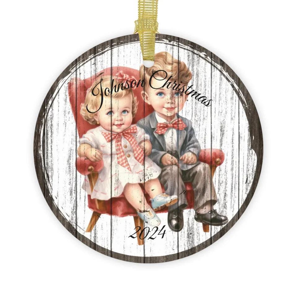 Custom Vintage Christmas Ornament - ARTFULANE