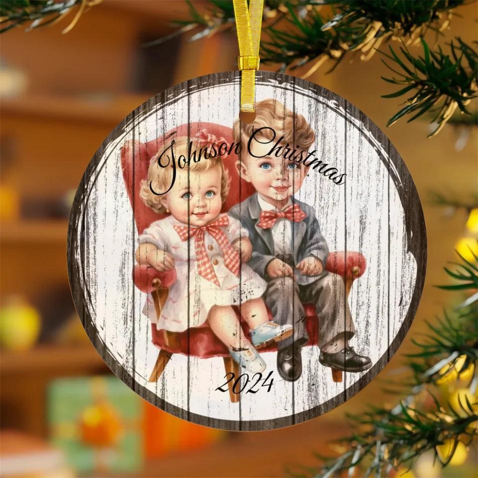 Custom Vintage Christmas Ornament - ARTFULANE