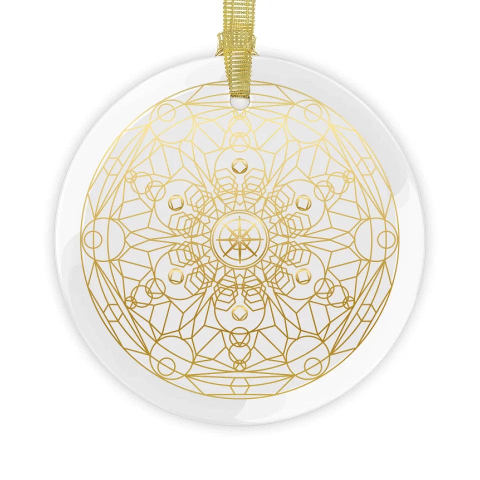 Custom Sacred Geometric Mandala Ornament - ARTFULANE