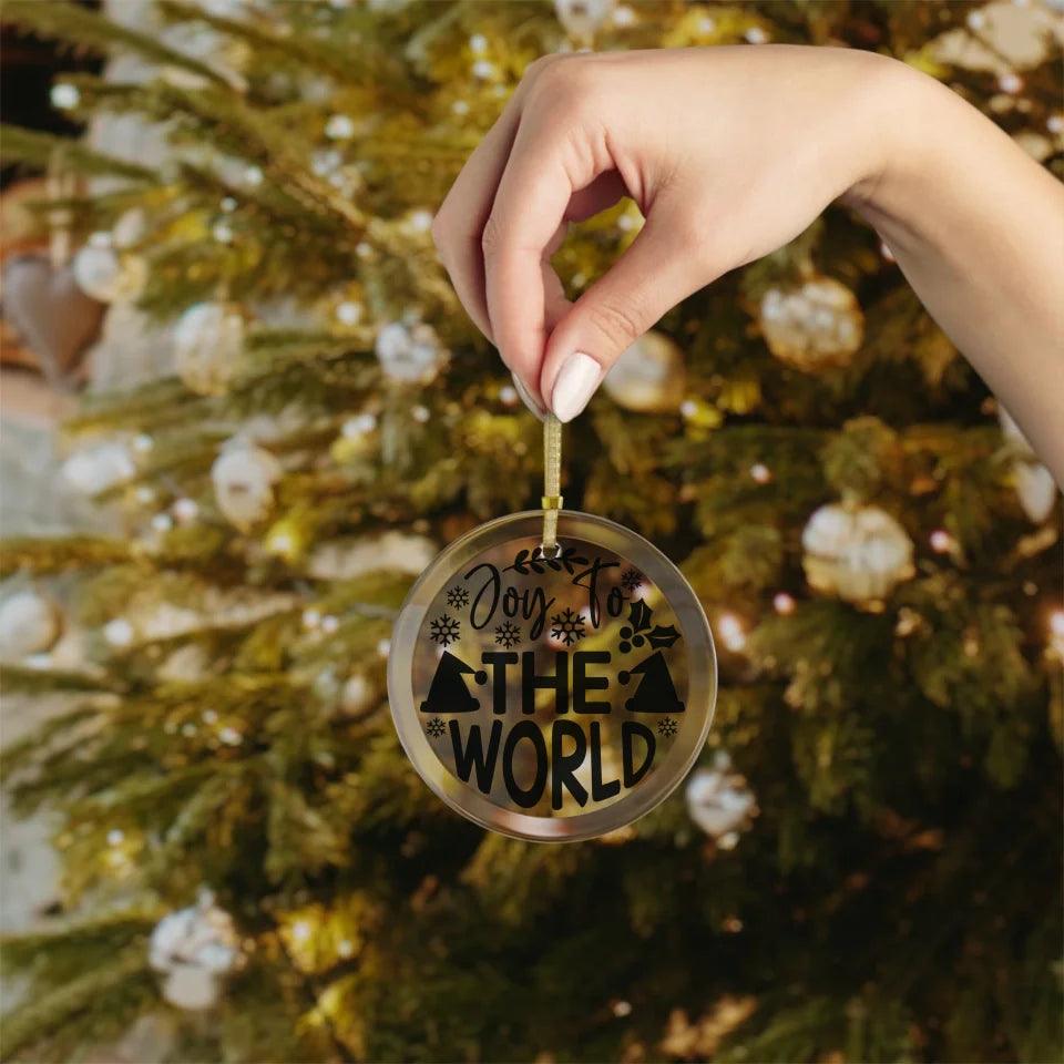 Custom Typography Christmas Ornament - ARTFULANE