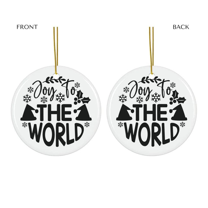 Custom Typography Christmas Ornament - ARTFULANE