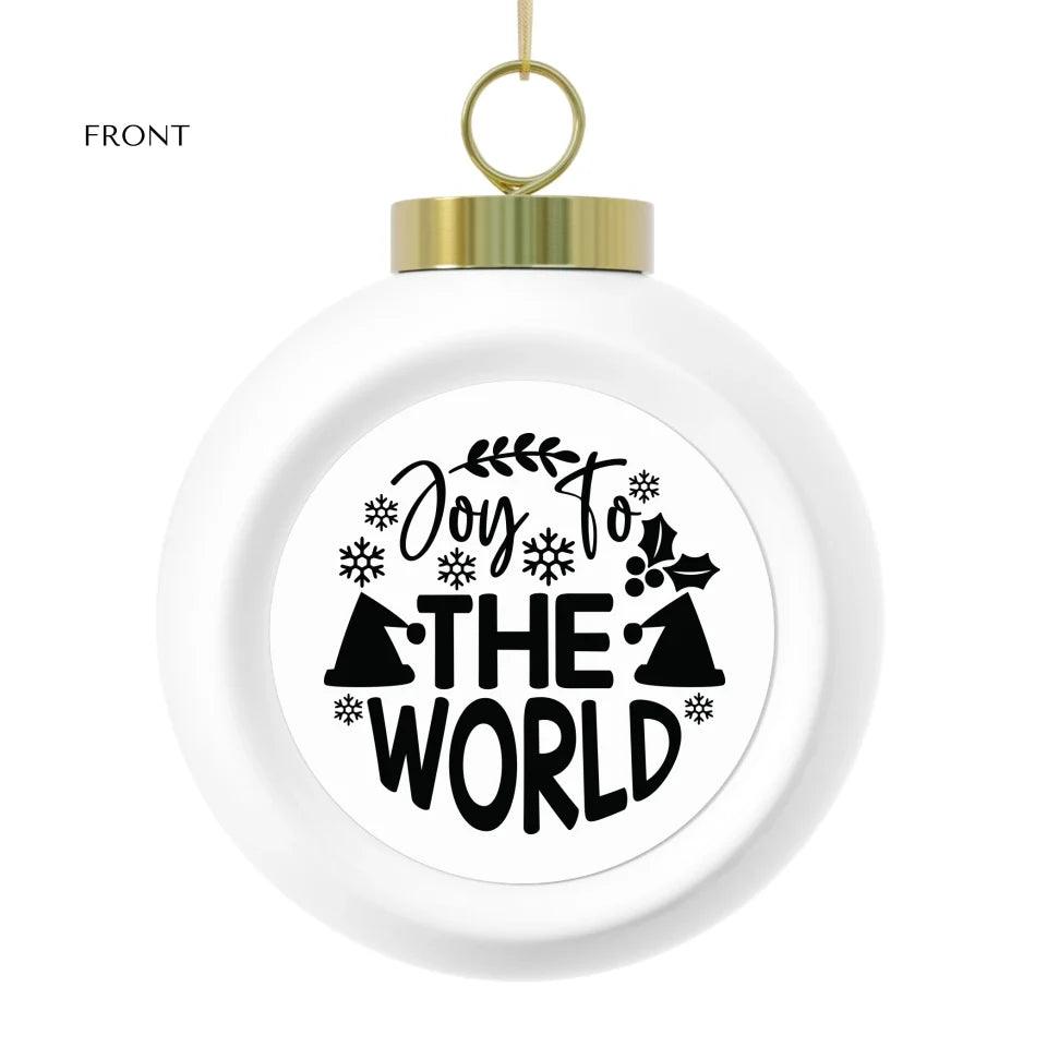 Custom Typography Christmas Ornament - ARTFULANE