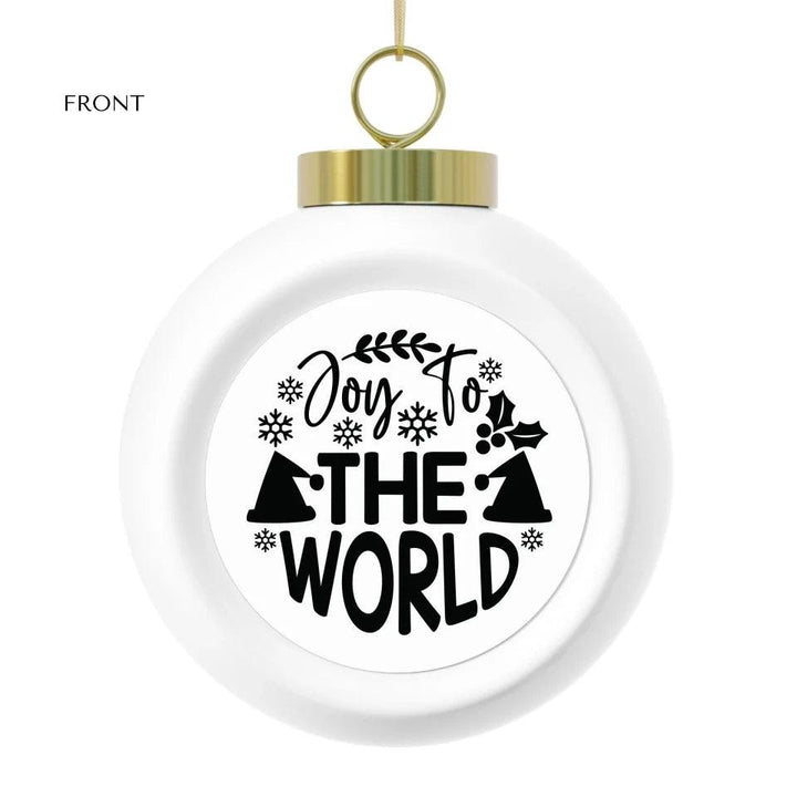 Custom Typography Christmas Ornament - ARTFULANE