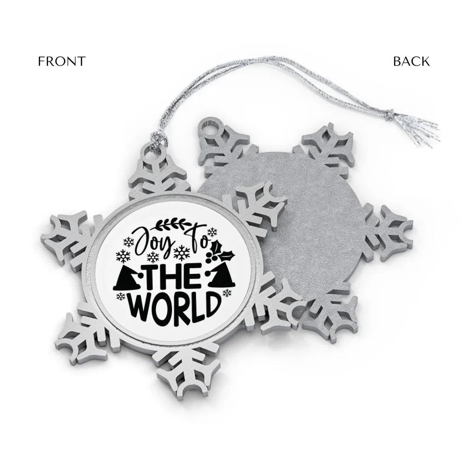 Custom Typography Christmas Ornament - ARTFULANE