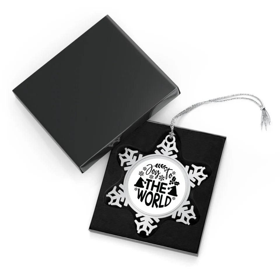 Custom Typography Christmas Ornament - ARTFULANE