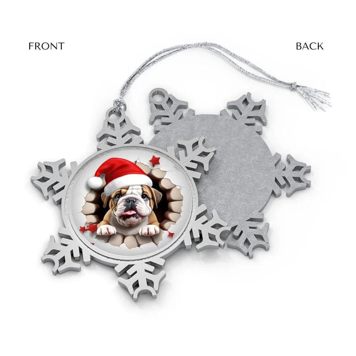 Custom 3D Dog Christmas Ornament - ARTFULANE