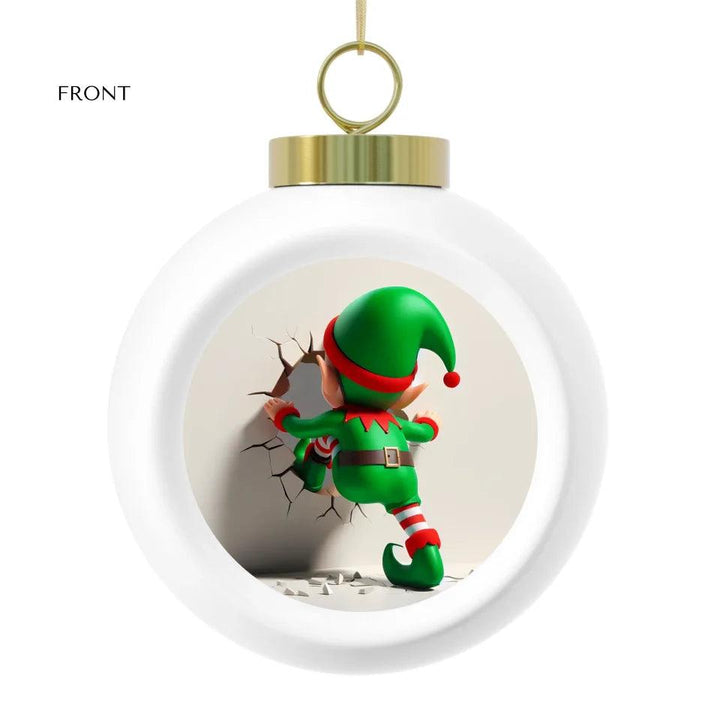 Custom Cute 3D Elf Christmas Ornament - ARTFULANE