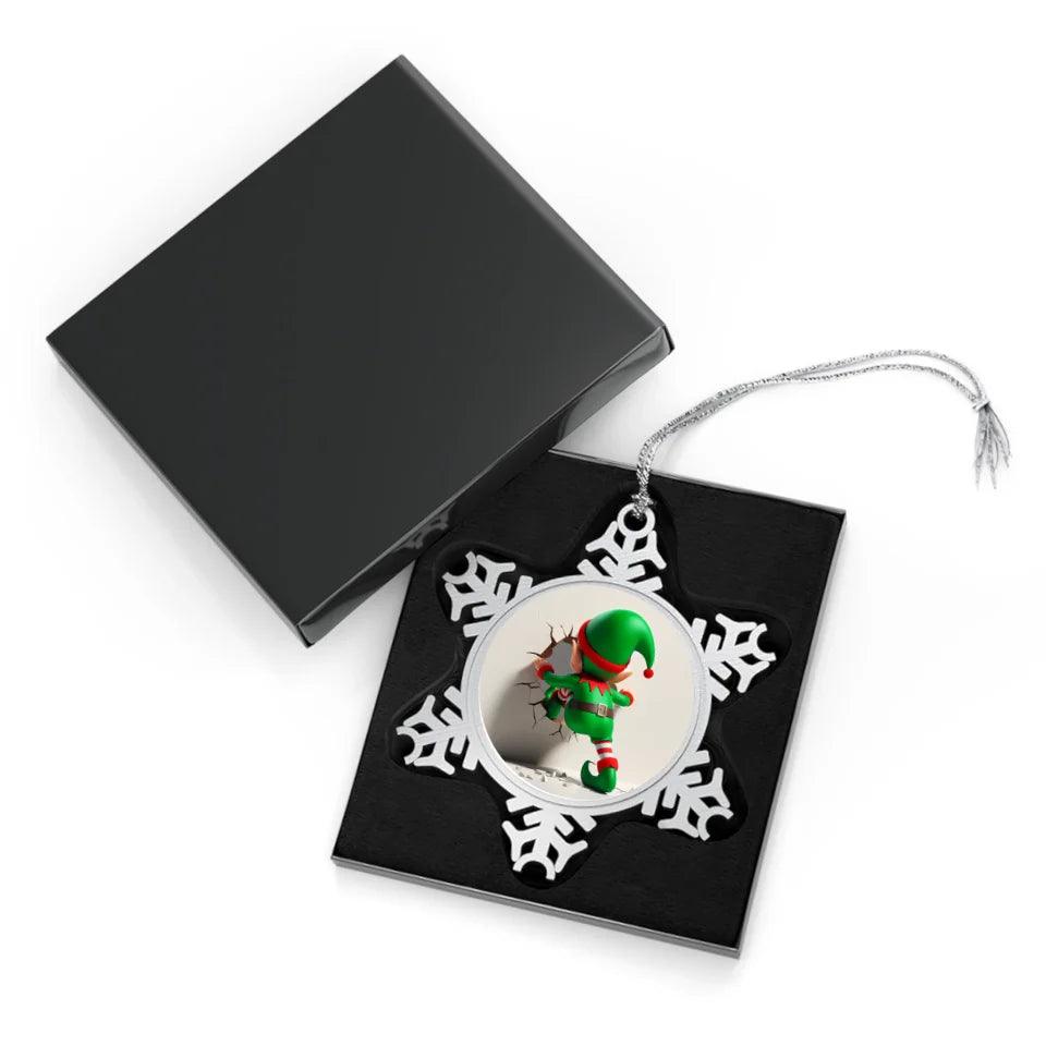 Custom Cute 3D Elf Christmas Ornament - ARTFULANE