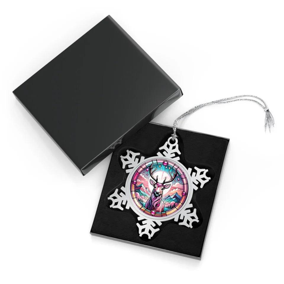 Custom Pink Christmas Ornament - ARTFULANE