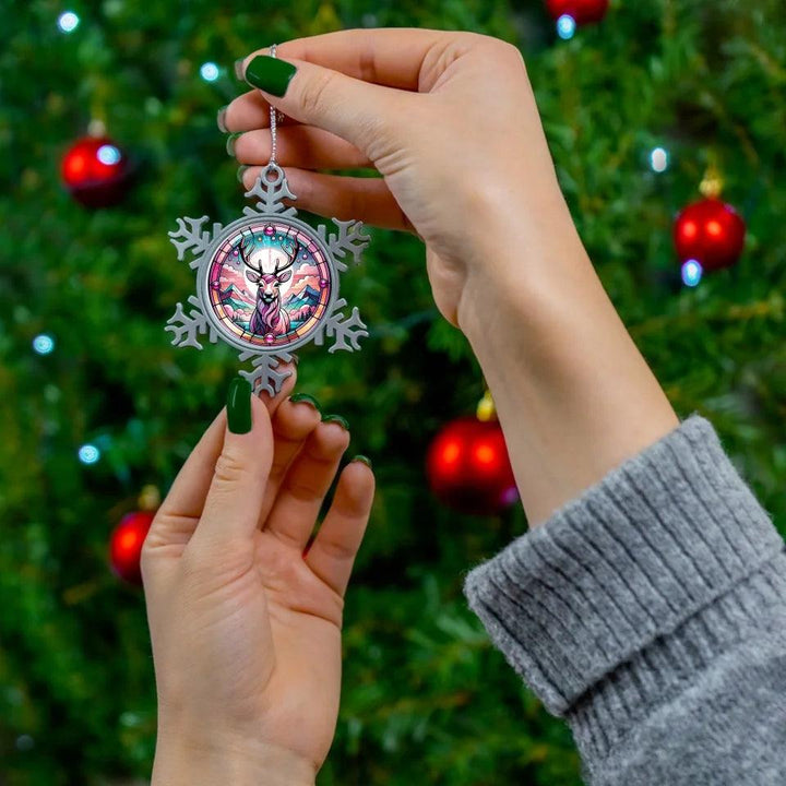 Custom Pink Christmas Ornament - ARTFULANE