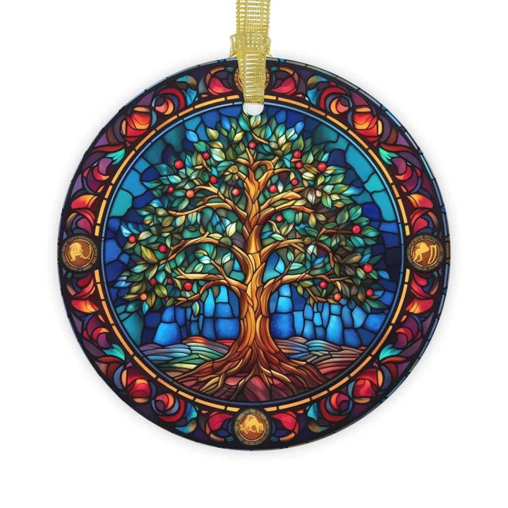 Custom Stained Glass Christmas Ornament - ARTFULANE