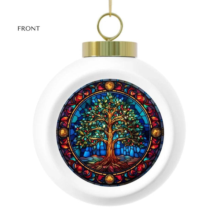 Custom Stained Glass Christmas Ornament - ARTFULANE