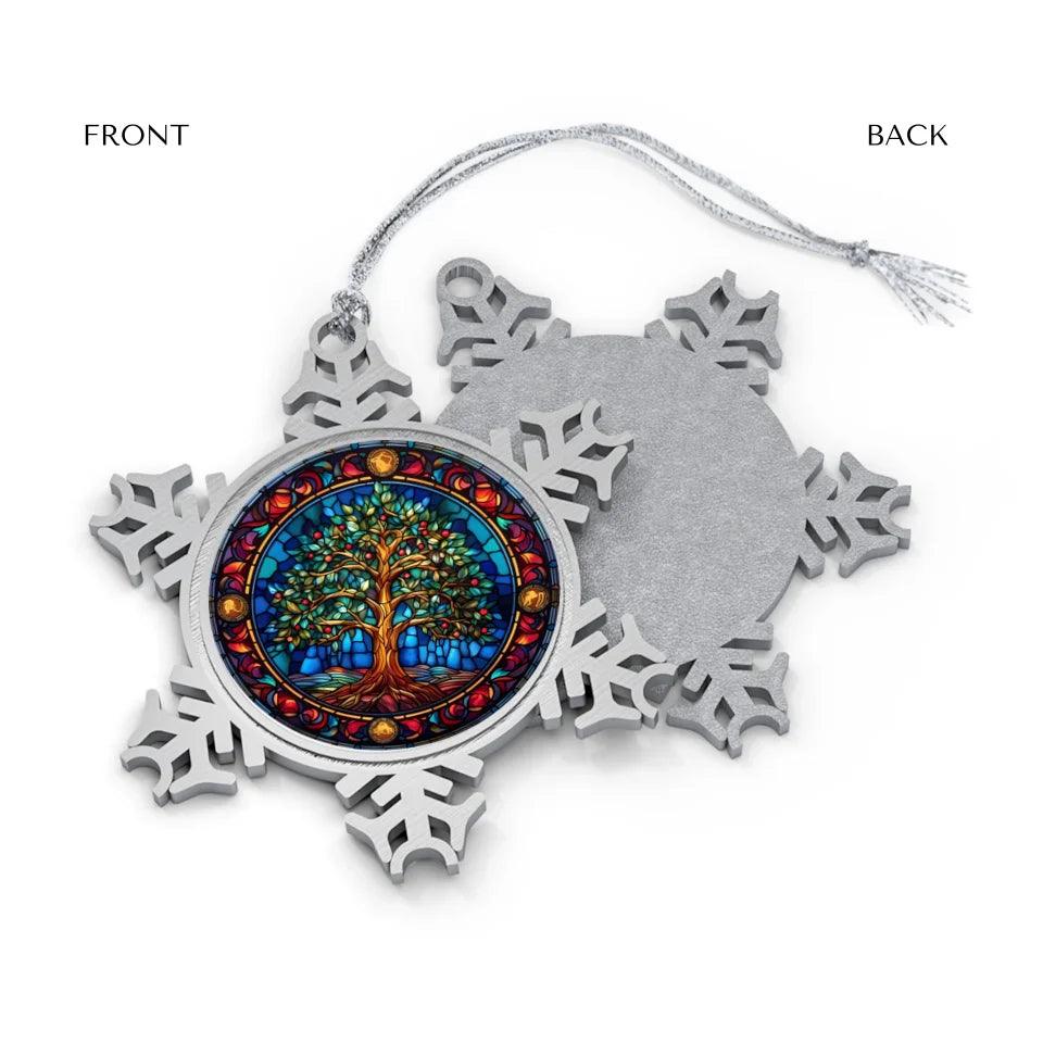 Custom Stained Glass Christmas Ornament - ARTFULANE