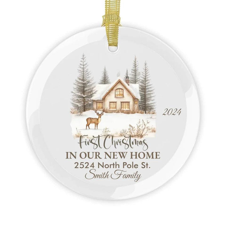 Custom New Home Christmas Ornament - ARTFULANE