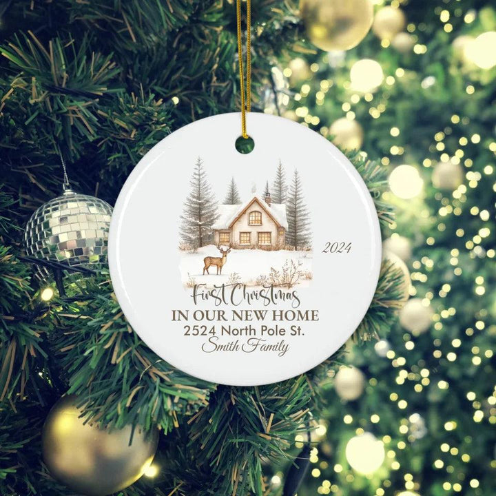 Custom New Home Christmas Ornament - ARTFULANE