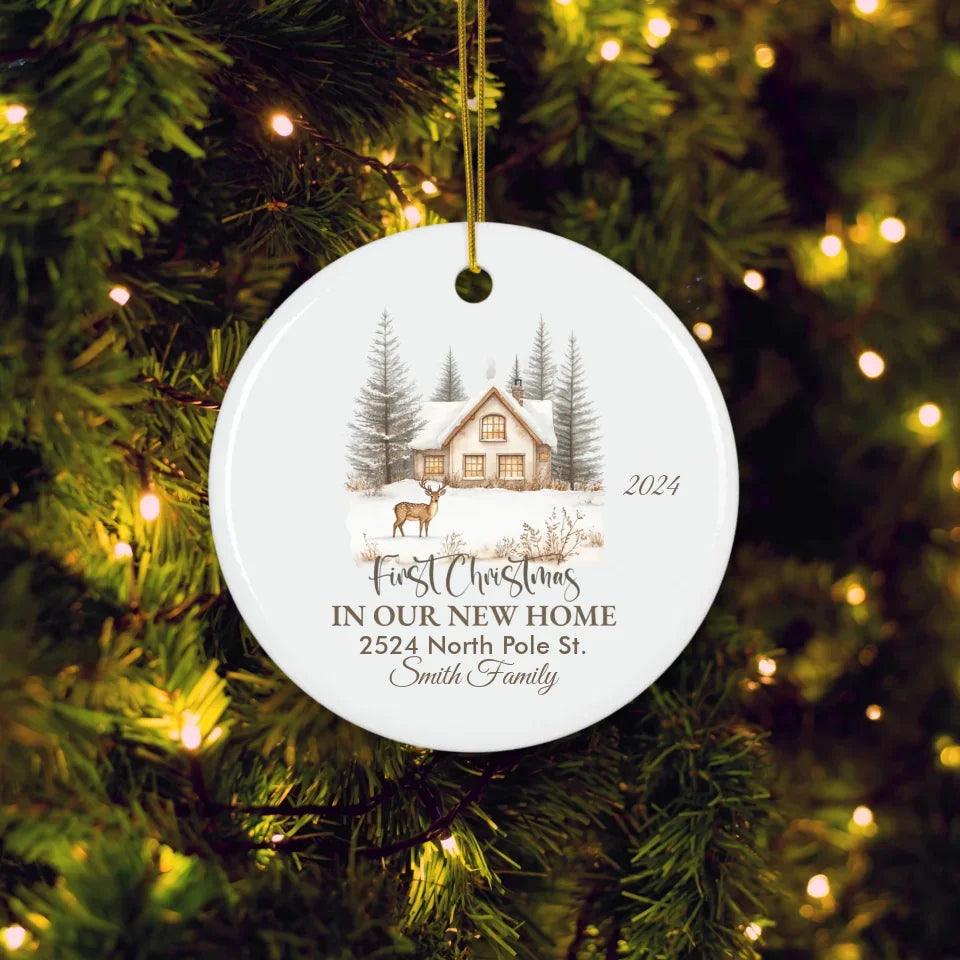 Custom New Home Christmas Ornament - ARTFULANE