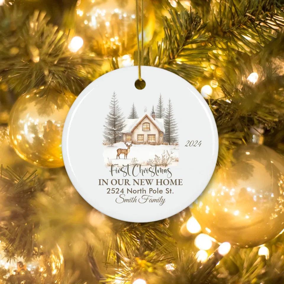 Custom New Home Christmas Ornament - ARTFULANE