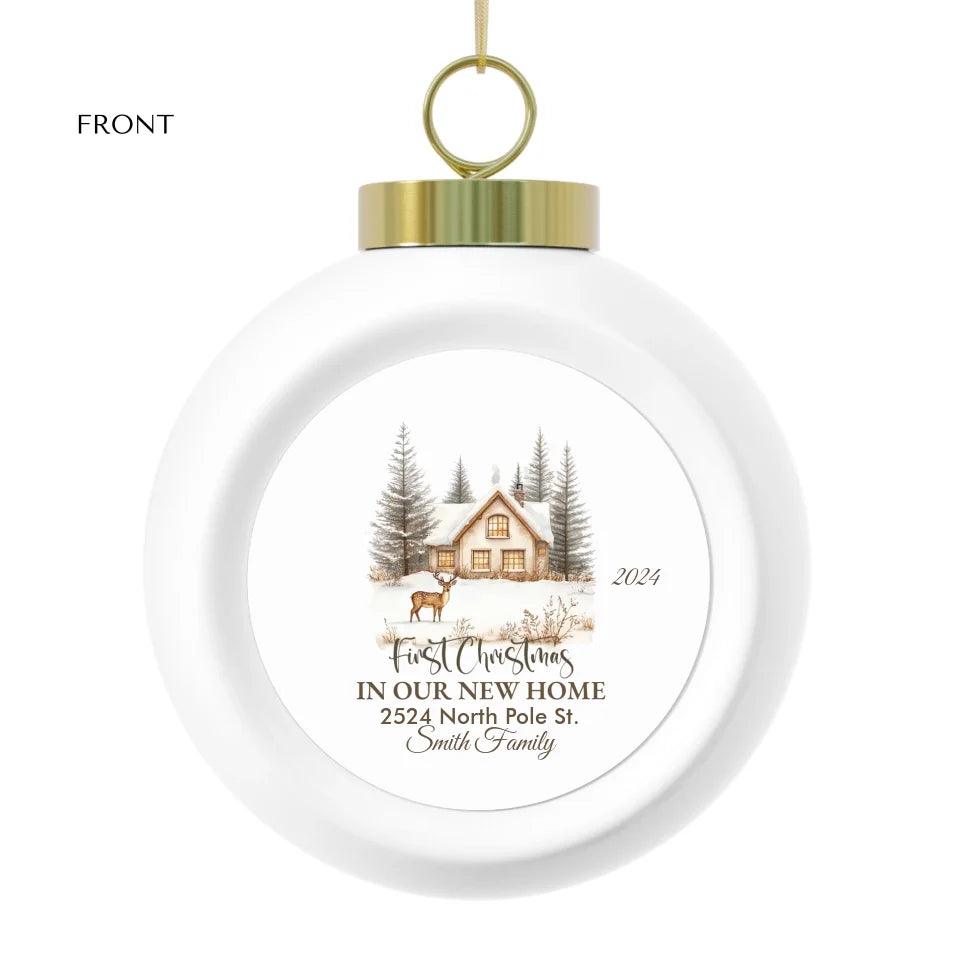 Custom New Home Christmas Ornament - ARTFULANE