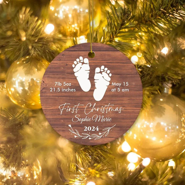 Custom Baby’s First Christmas Ornament - ARTFULANE