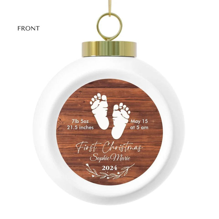 Custom Baby’s First Christmas Ornament - ARTFULANE