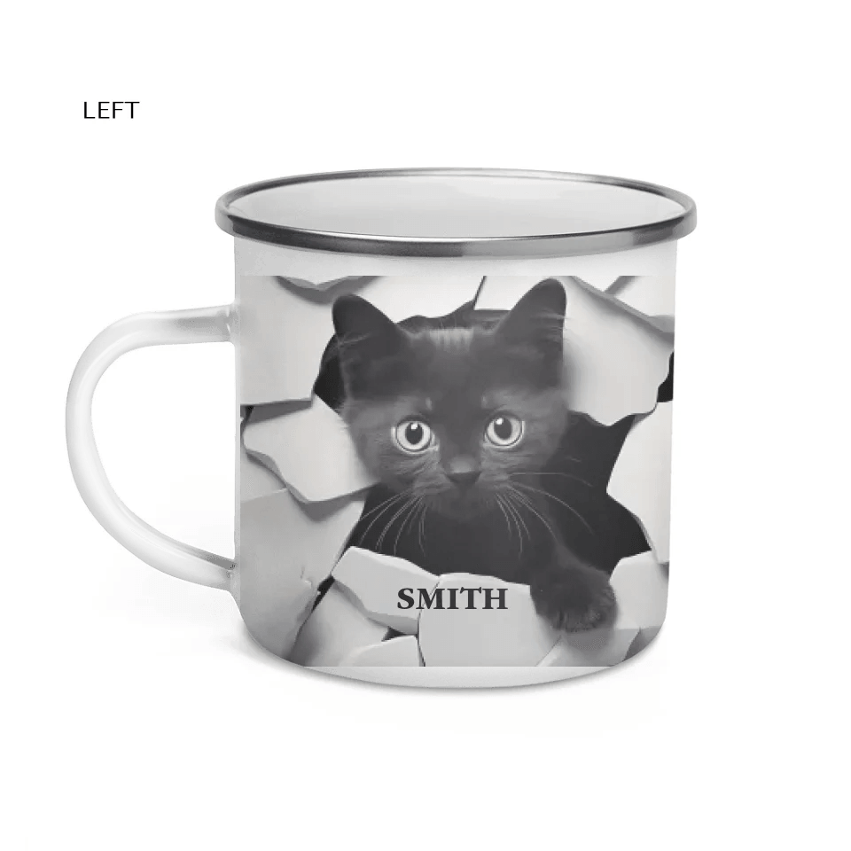 Custom 3D Black Cat Mug - ARTFULANE