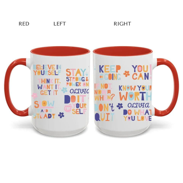 Custom Motivational Sayings Mug - ARTFULANE