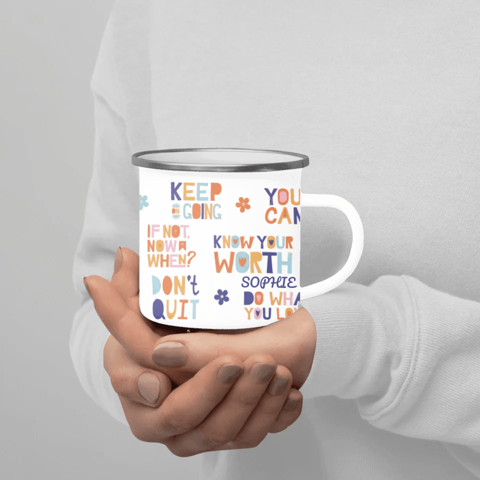 Custom Motivational Sayings Mug - ARTFULANE