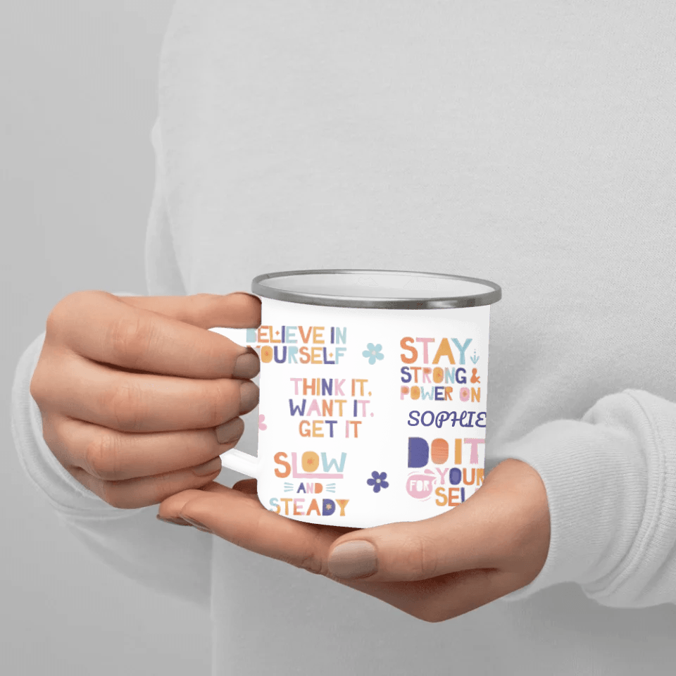 Custom Motivational Sayings Mug - ARTFULANE