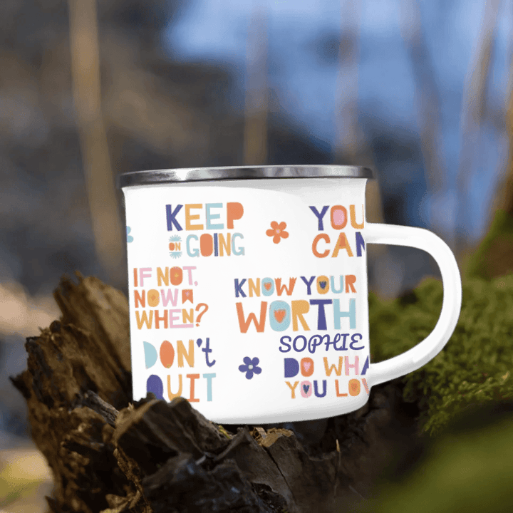 Custom Motivational Sayings Mug - ARTFULANE