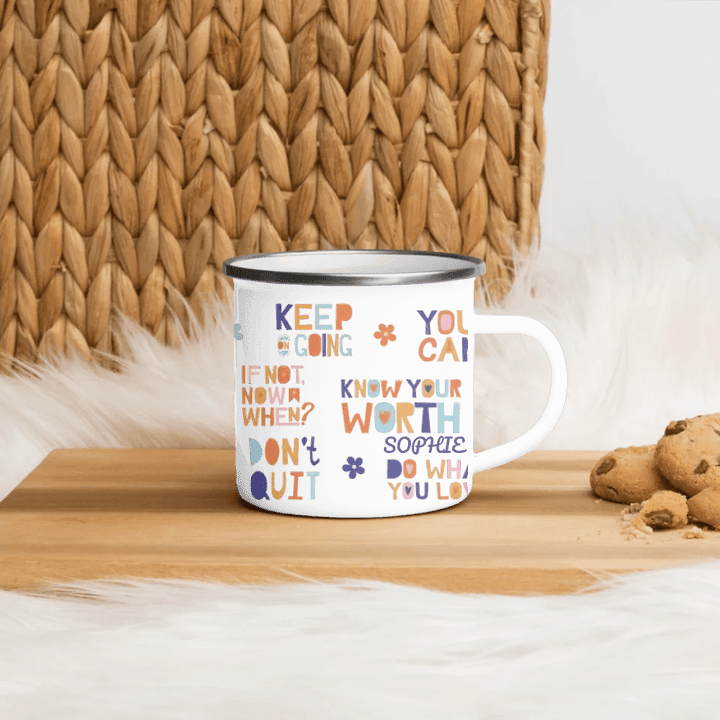 Custom Motivational Sayings Mug - ARTFULANE