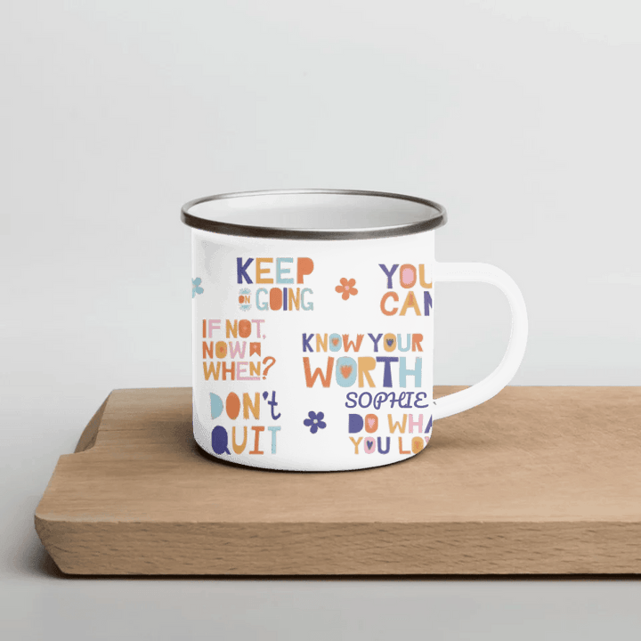 Custom Motivational Sayings Mug - ARTFULANE