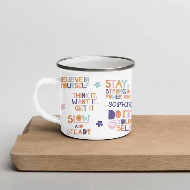 Custom Motivational Sayings Mug - ARTFULANE