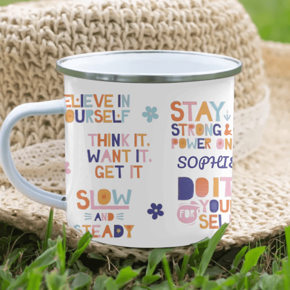 Custom Motivational Sayings Mug - ARTFULANE