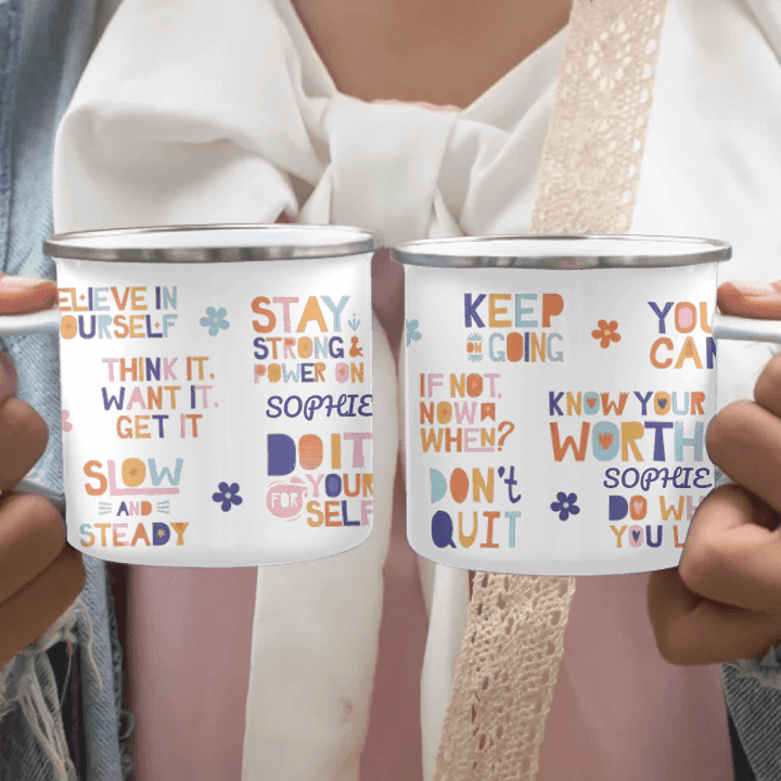 Custom Motivational Sayings Mug - ARTFULANE