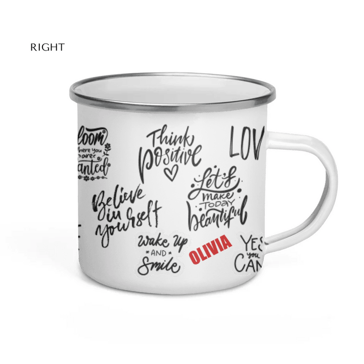 Custom Positive Mindset Motivational Mug - ARTFULANE