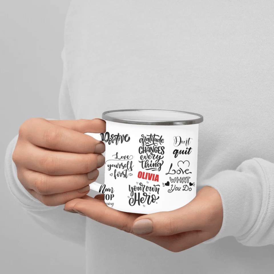 Custom Positive Mindset Motivational Mug - ARTFULANE