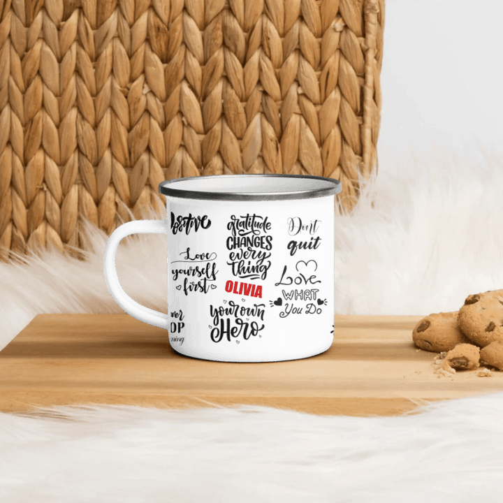 Custom Positive Mindset Motivational Mug - ARTFULANE