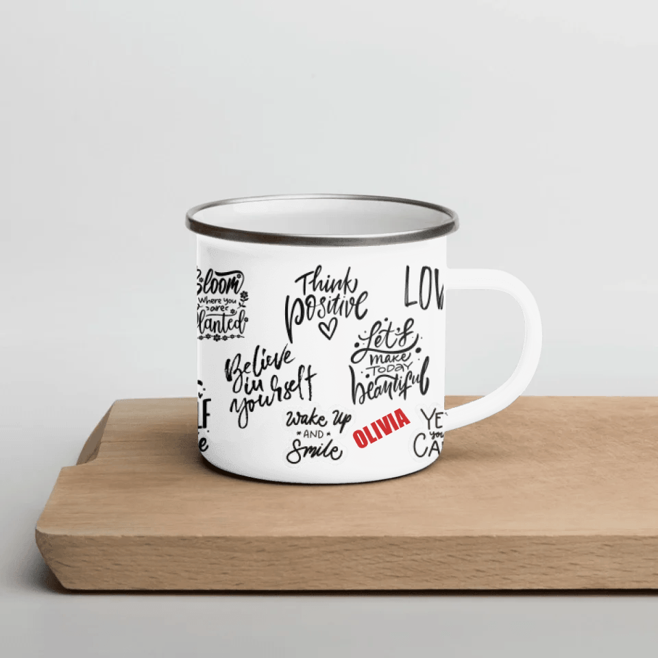 Custom Positive Mindset Motivational Mug - ARTFULANE