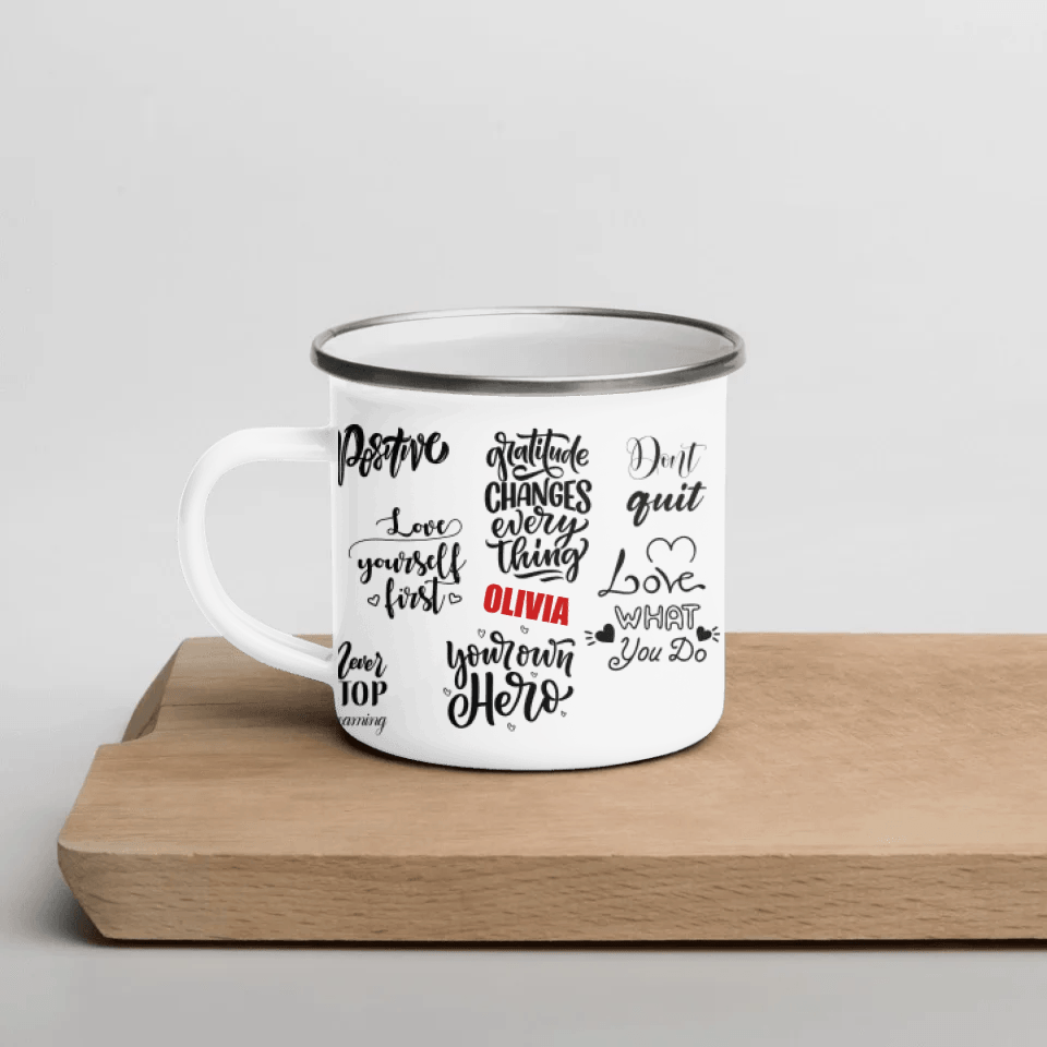 Custom Positive Mindset Motivational Mug - ARTFULANE