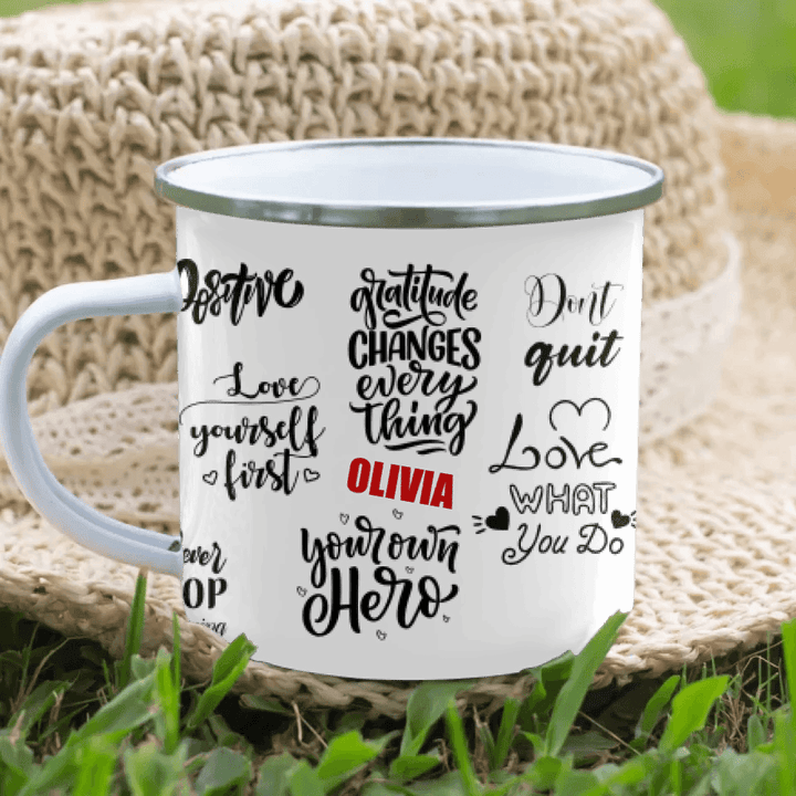 Custom Positive Mindset Motivational Mug - ARTFULANE