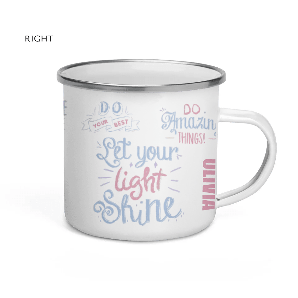 Custom Pastel Motivational Sayings Mug - ARTFULANE