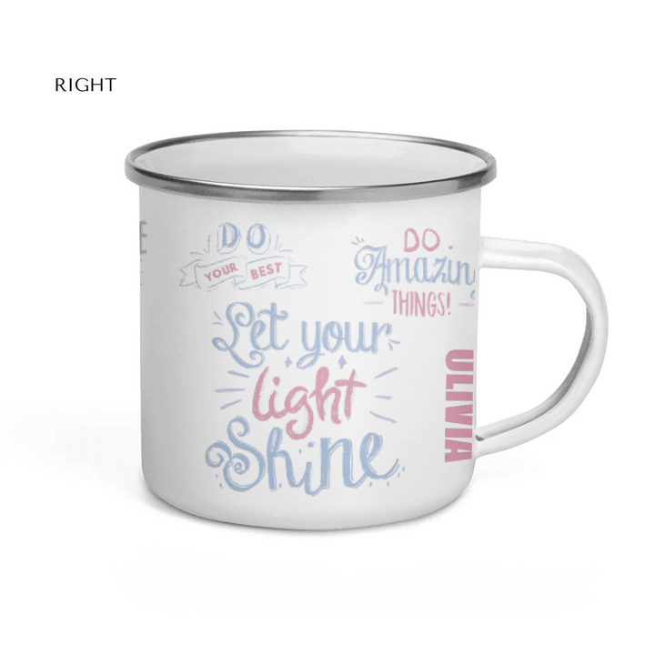 Custom Pastel Motivational Sayings Mug - ARTFULANE