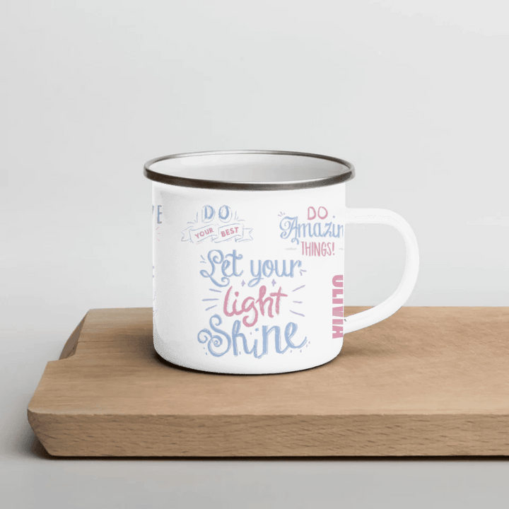 Custom Pastel Motivational Sayings Mug - ARTFULANE