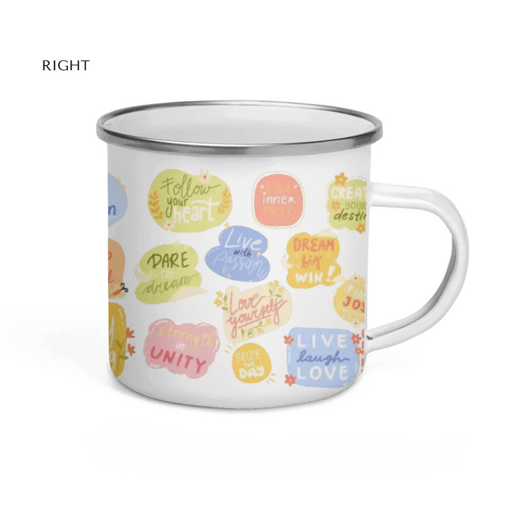 Custom Motivational Stickers Mug - ARTFULANE