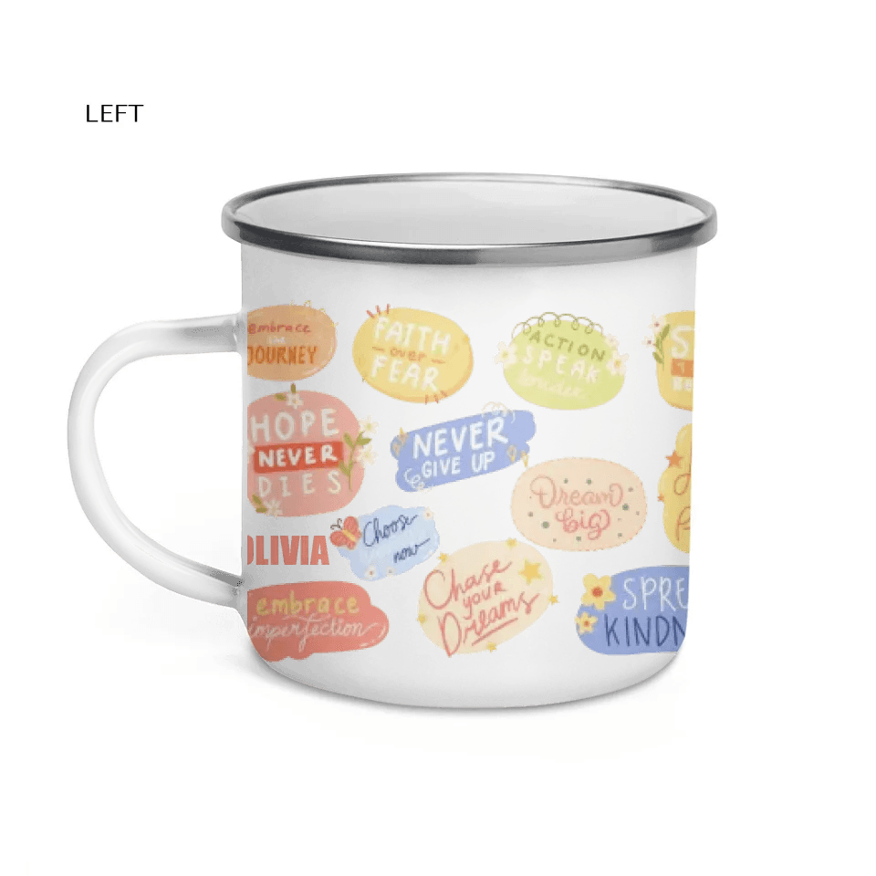 Custom Motivational Stickers Mug - ARTFULANE