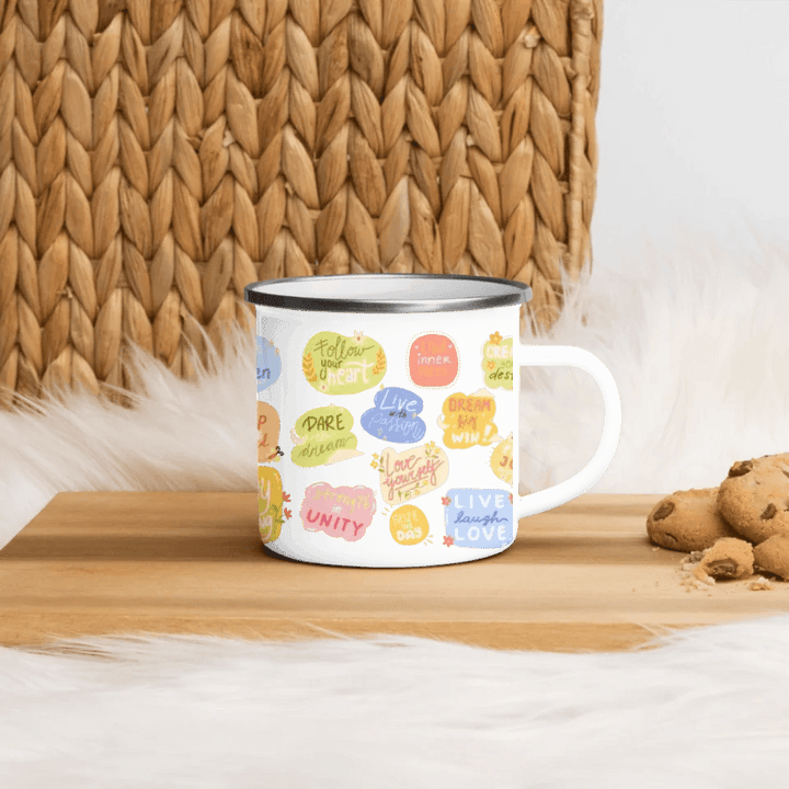 Custom Motivational Stickers Mug - ARTFULANE